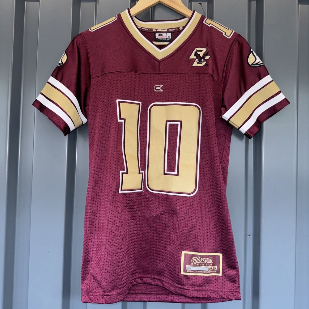 Colosseum Boston College Eagles Jersey Youth Size Med #10 Maroon Gold NWOT